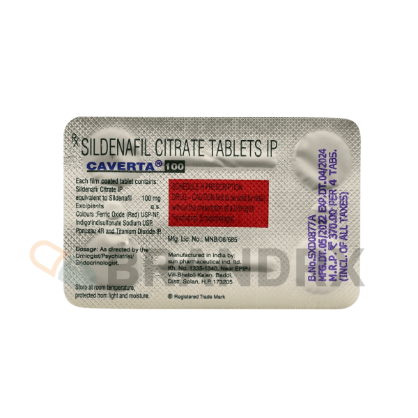 Caverta 100 mg Ranbaxy - Imagen 2