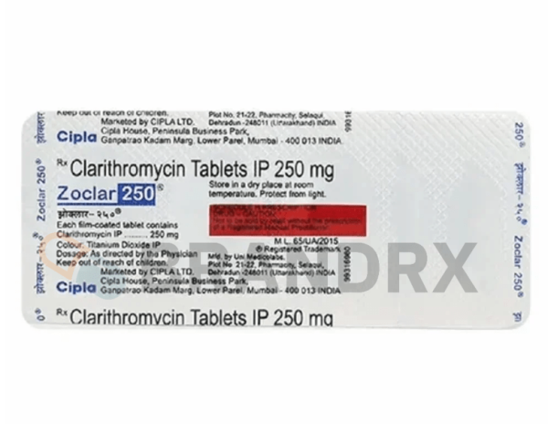 Zoclar 250 mg Cipla - Imagen 2