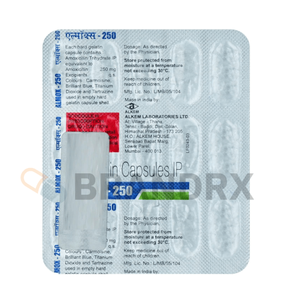 Almox 250 mg Alkem Laboratories Ltd. - Imagen 2