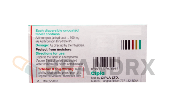 Azee DT 100 mg Cipla - Imagen 2