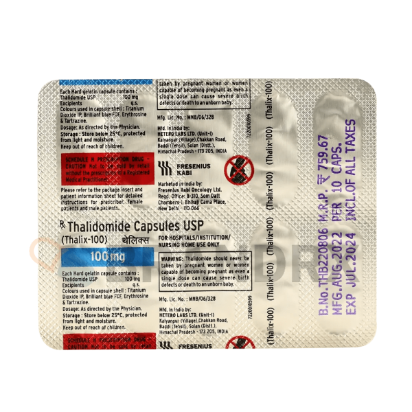 Thalix 100 mg Natco Pharmaceuticals Ltd.