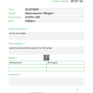 METHANDIENONE INJECTABLE STEROID IN VIALS Astera Labs