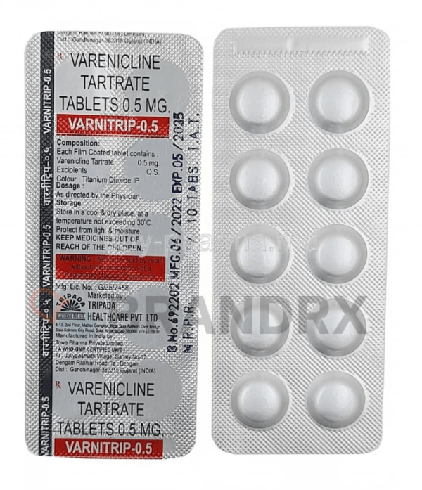 Varnitrip 0.5 mg Tripada Healthcare Pvt. Ltd.