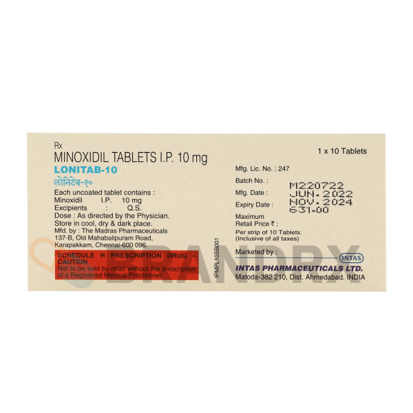 Lonitab 10 mg Intas Pharmaceuticals - Imagen 3