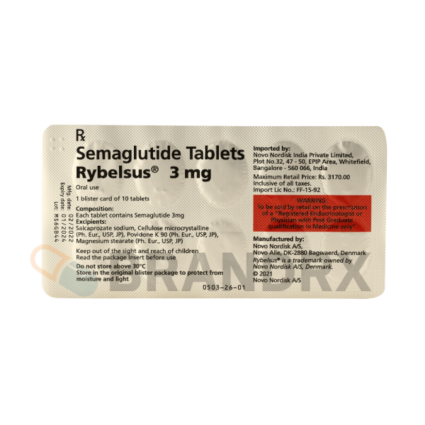 Rybelsus 3 mg Novo Nordisk