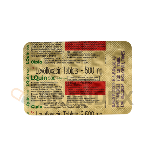 LQuin 500 mg Cipla - Imagen 3