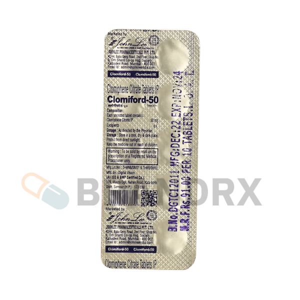 Clomiford 50 mg Johnlee Pharmaceuticals - Imagen 3