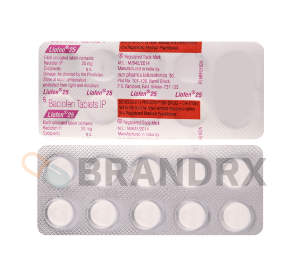 Liofen 25 mg Sun Pharmaceuticals Industries