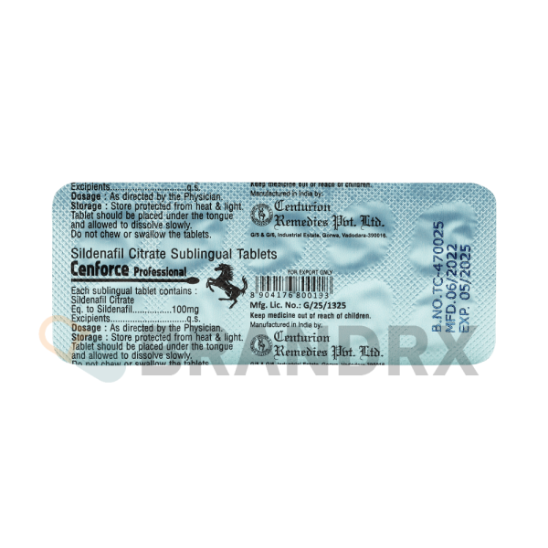 Cenforce Professional 100 mg Pharmaceutical - Imagen 3