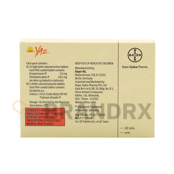 Yaz 3/0.02 mg Bayer - Imagen 4