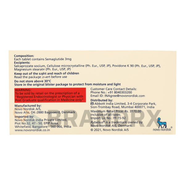 Rybelsus 3 mg Novo Nordisk - Imagen 3