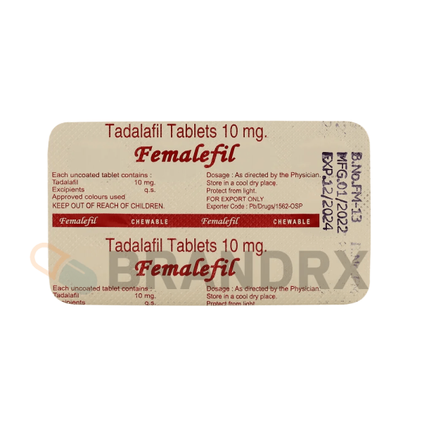 Femalefil 10 mg RSM Enterprises - Imagen 2