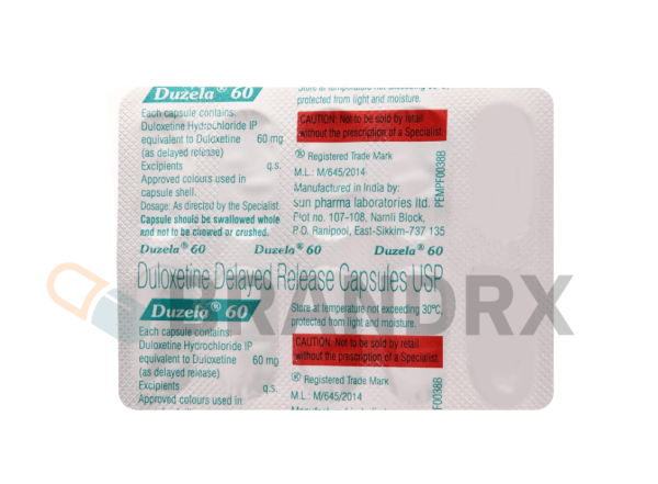 Duzela 60 mg Sun Pharmaceuticals Industries - Imagen 2