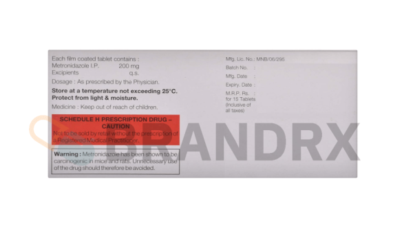 Flagyl 200 mg Abbott Healthcare Pvt. Ltd. - Imagen 3